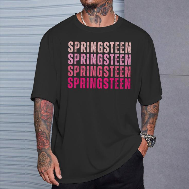 Personalized Name Springsn I Love Springsn T-Shirt Gifts for Him