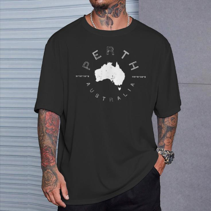 Perth Australia Retro Vintage Graphic T-Shirt Gifts for Him