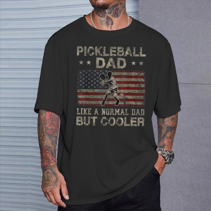 Pickleball Dad Like A Normal Dad But Cooler Father's Day T-Shirt Gifts for Him