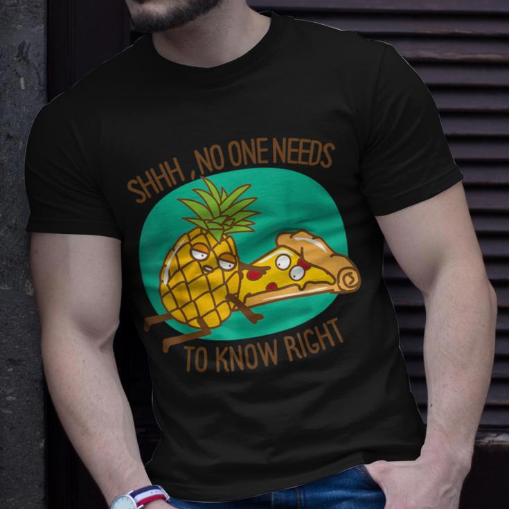 Pineapple On Pizza No One Needs Know Hawaiian T-Shirt Gifts for Him