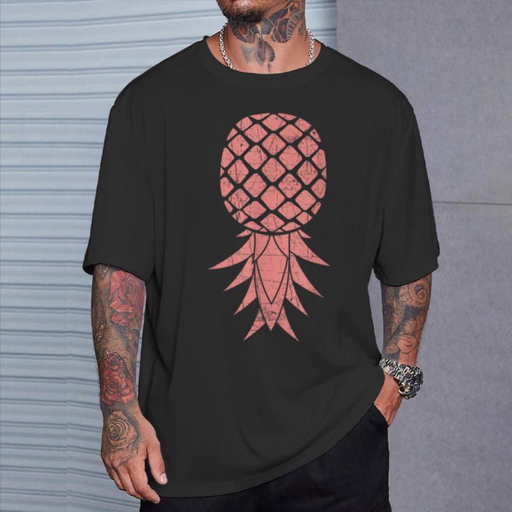 Pineapple Swinger Summer Fruit Gourmetegan T-Shirt Geschenke für Ihn