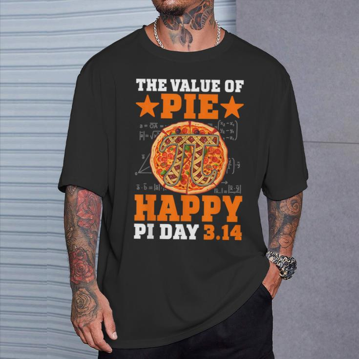 Pizza Math 314 Pi Symbol The Value Of Pie Happy Pi Day T-Shirt Gifts for Him