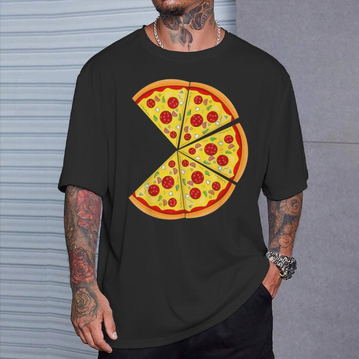 Pizza Pie & Slice Dad And Son Matching Pizza Father's Day T-Shirt Gifts for Him