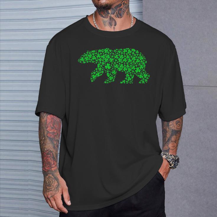 Polar Bear Lover Leprechaun Polar Bear St Patrick's Day T-Shirt Gifts for Him