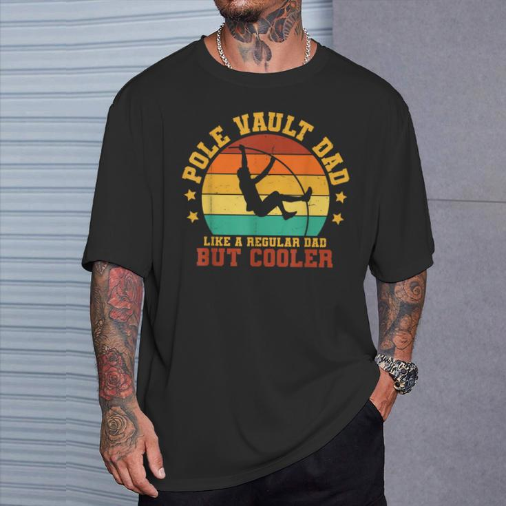Pole Vault Dad Retro Father Track And Field Vintage T-Shirt Gifts for Him