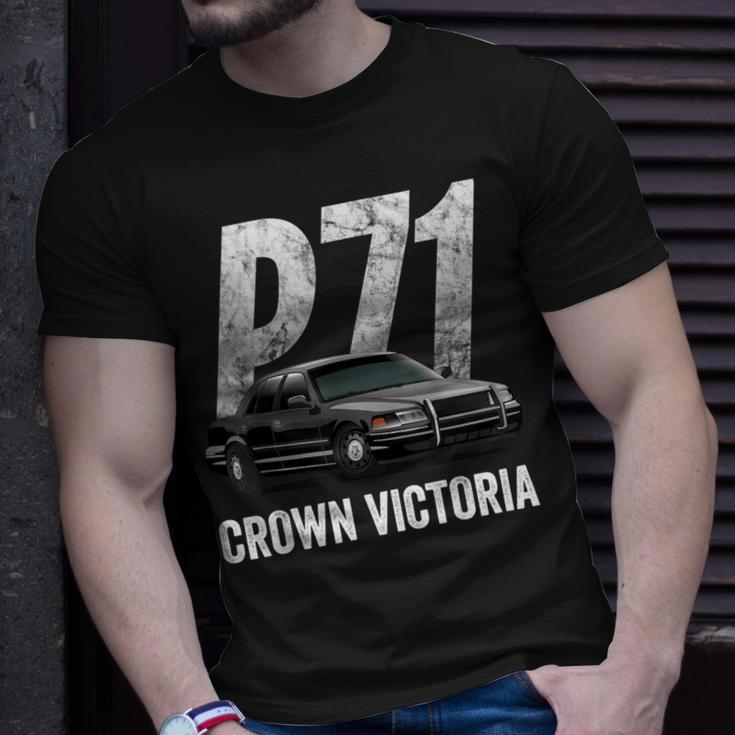 Police Car Crown Victoria Interceptor P71 T-Shirt Gifts for Him