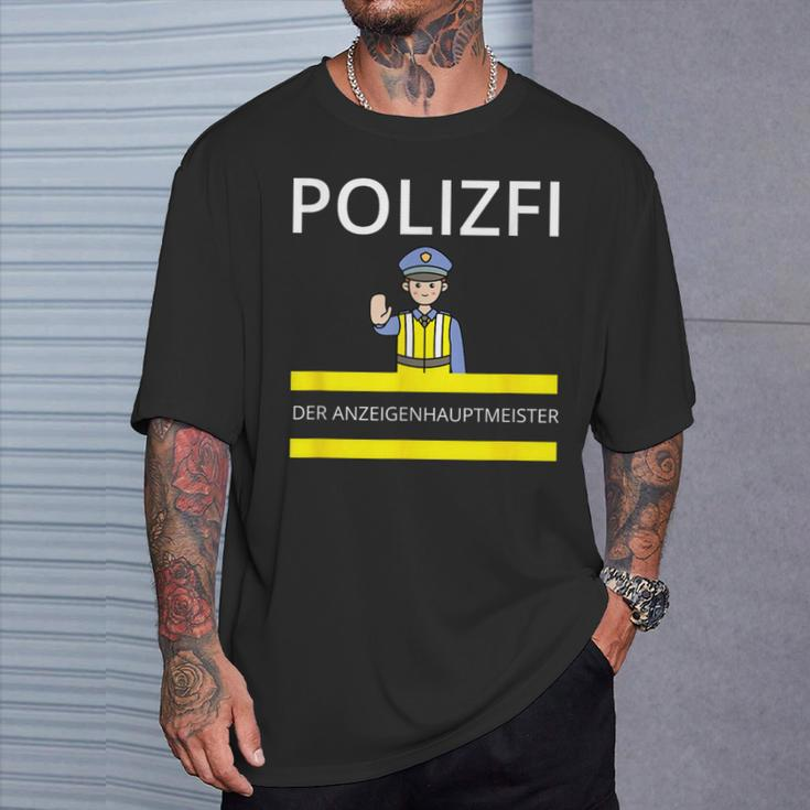 Polizfi Der Anzeigenhauptmeister Distributes Nodules Meme T-Shirt Geschenke für Ihn