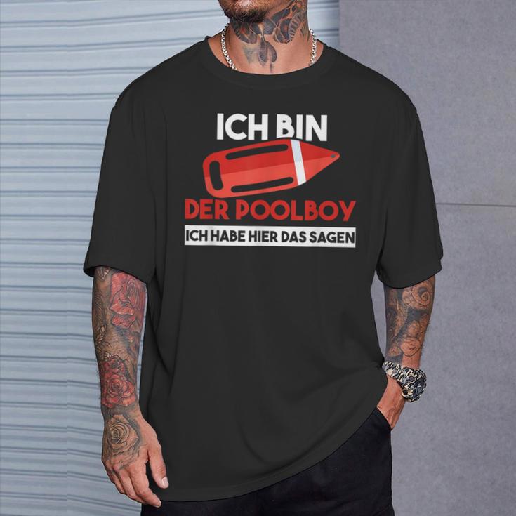 Poolboy Bademeister Lifeguard Swimming Pool Indoor Pool T-Shirt Geschenke für Ihn