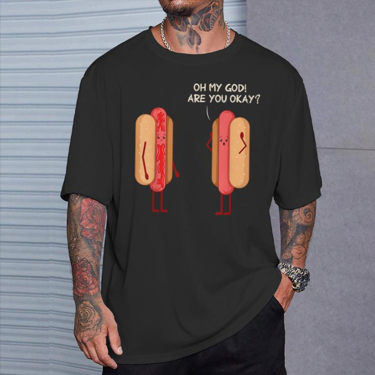 Pork Hot Dog Lover Sausage Hotdog T-Shirt Gifts for Him