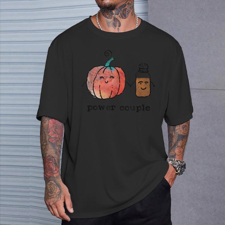 Power Couple Cute Pumpkin And Spice T-Shirt Gifts for Him