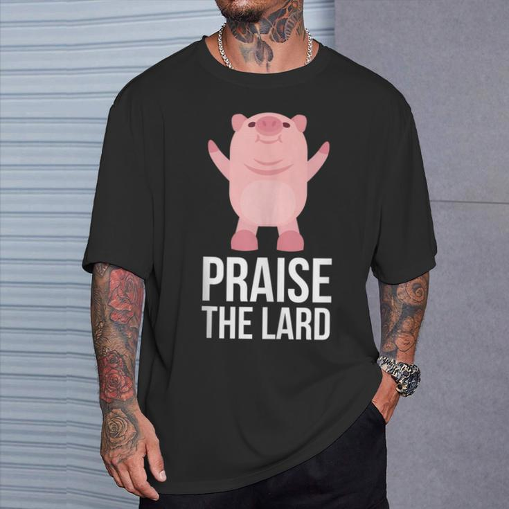 Praise The Lard Pig Piggy T-Shirt Gifts for Him