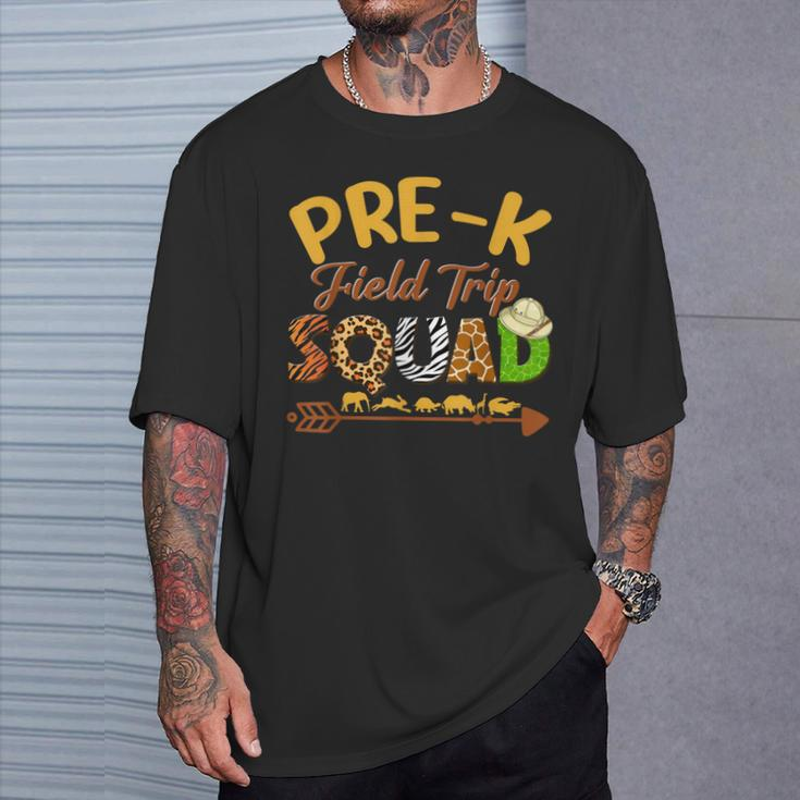 Pre-K Students School Zoo Field Trip Squad Matching T-Shirt Gifts for Him