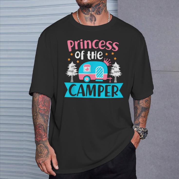 Princess Of The Camper Outdoor Camping Adventurer Explorer T-Shirt Gifts for Him