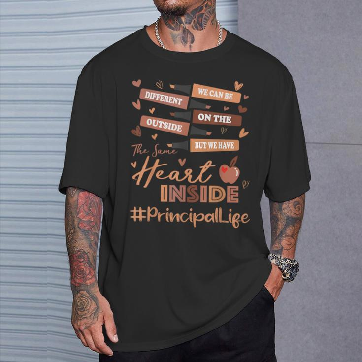 Principal We Can Be Different Black History Month T-Shirt Gifts for Him