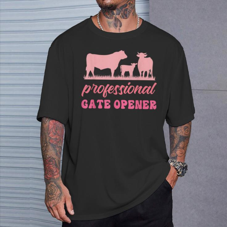 Professional Gate Opener Farm Apparel T-Shirt Gifts for Him