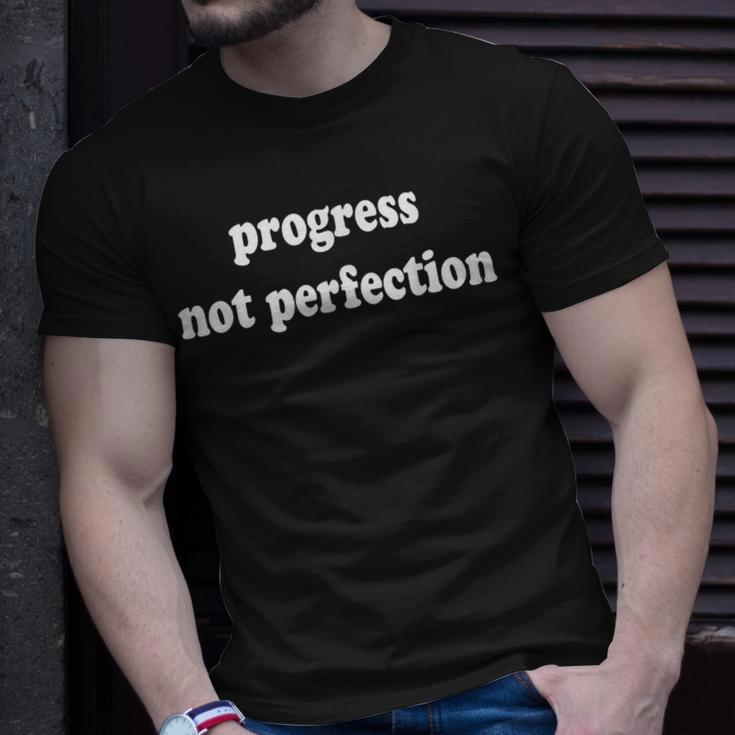 Progress Not Perfection Recovery Aa 12 Step T-Shirt Gifts for Him