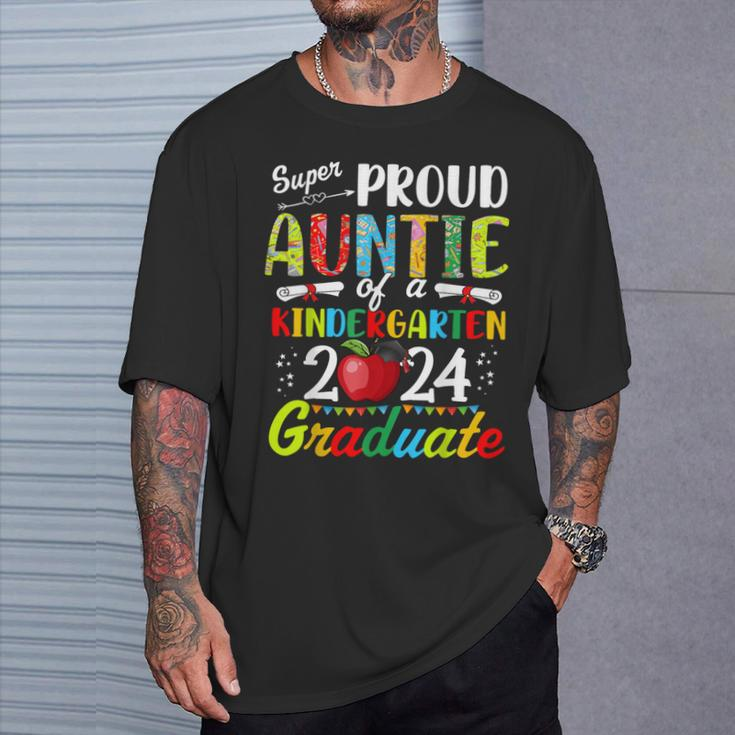 Proud Auntie Of Kindergarten Graduate 2024 Graduation Auntie T-Shirt Gifts for Him