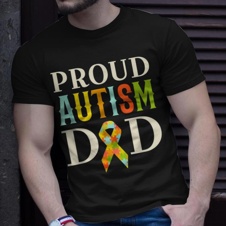Proud Autism Dad Autism Awareness T-Shirt Gifts for Him