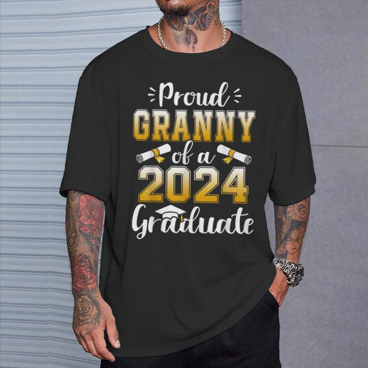 Proud Granny Of A Class Of 2024 Graduate Senior Graduation T-Shirt Gifts for Him