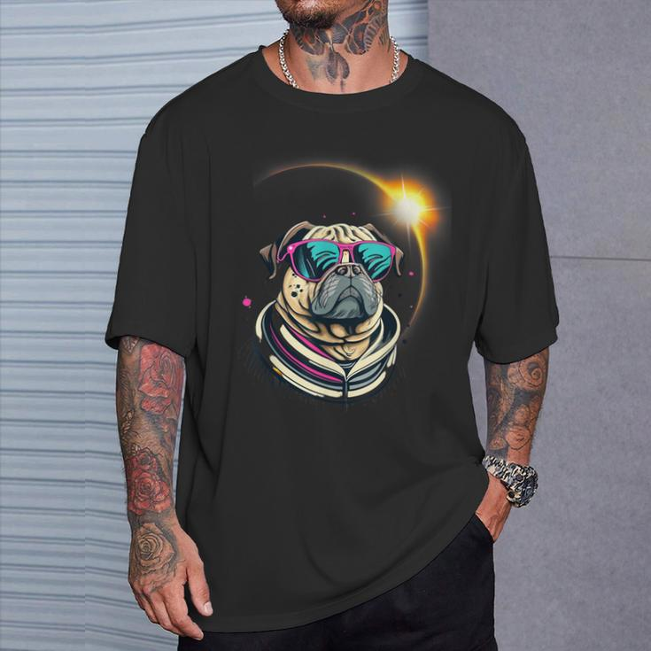 Pug Dog America 2024 Solar Eclipse Totality Accessories T-Shirt Gifts for Him