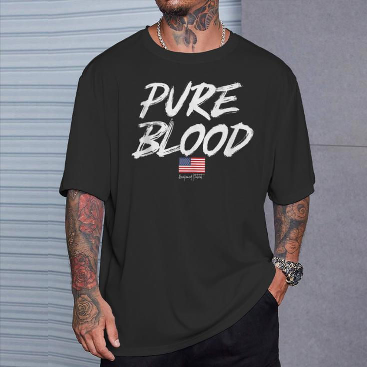Pure Blood Medical Freedom Republican Conservative Patriot T-Shirt Gifts for Him