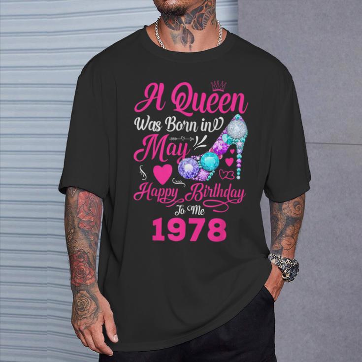 Queen Was Born In May 1978 Girl 43 Years Birthday T-Shirt Gifts for Him