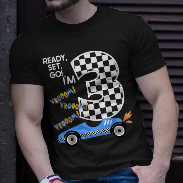 Race Car 3Rd Birthday Party Racing Car Driver 3 Birthday Boy T-Shirt Gifts for Him
