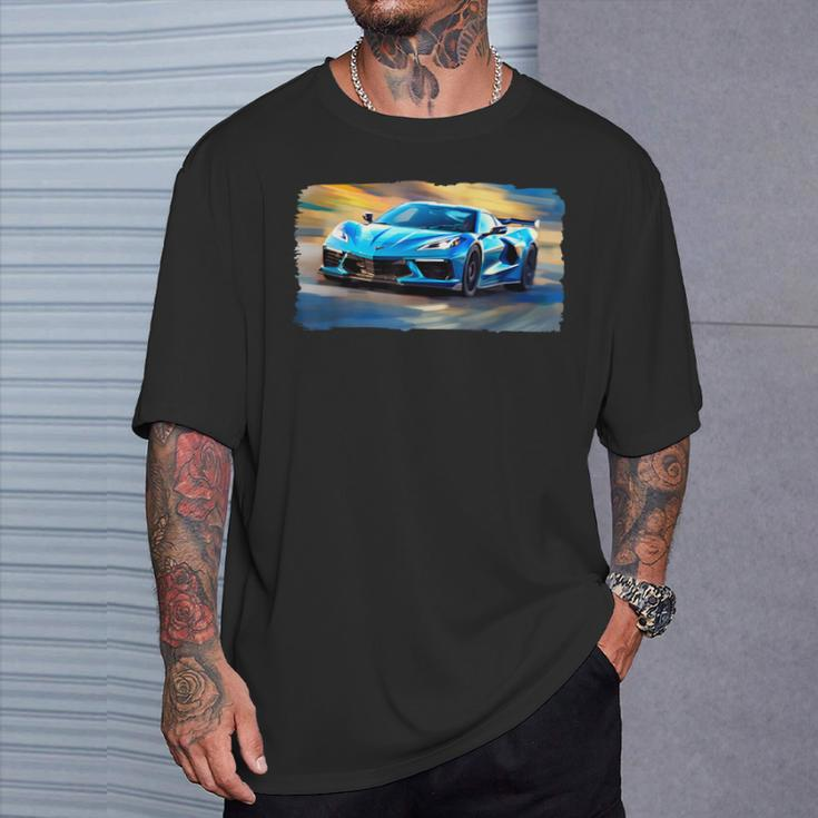 Rapid Blue C8 In A Blur T-Shirt Gifts for Him
