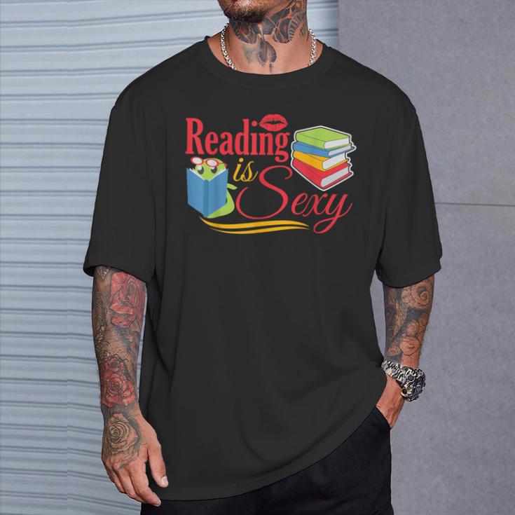 Reading Is Sexy Book Literature T-Shirt Gifts for Him