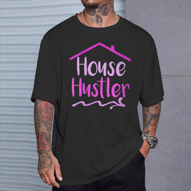 Realtor House Hustler Real Estate Agent Advertising T-Shirt Gifts for Him