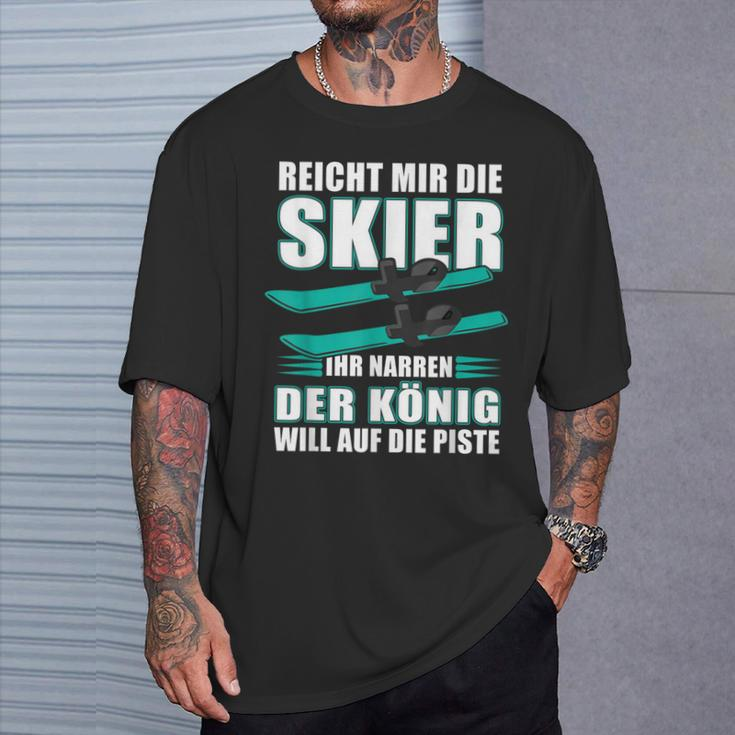 Reicht Mir Die Skier Ihr Jester Skier T-Shirt Geschenke für Ihn