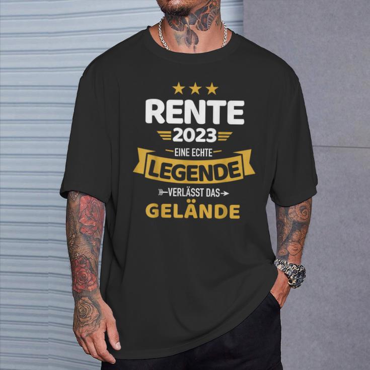 Rente 2023 Real Legend Leaves Terrain Pensioner T-Shirt Geschenke für Ihn