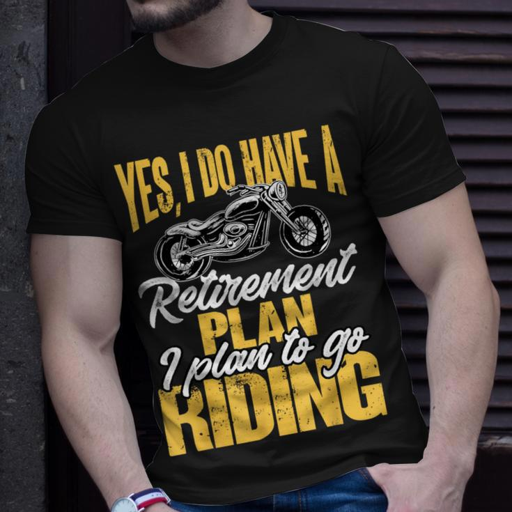 Retirement Plan To Go Riding Motorcycle Riders Biker T-Shirt Gifts for Him