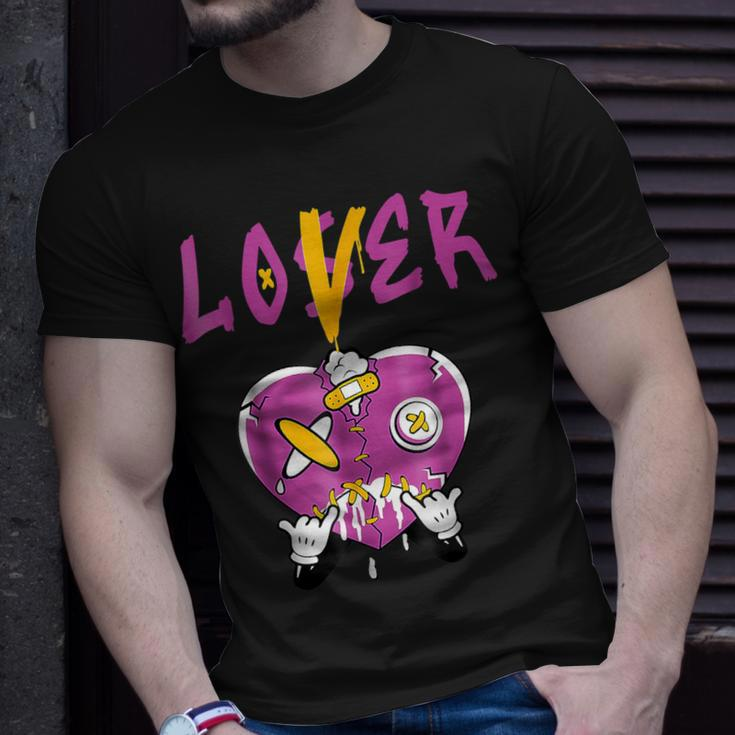 Retro 1 Brotherhood Loser Lover Heart Dripping Shoes T-Shirt Gifts for Him