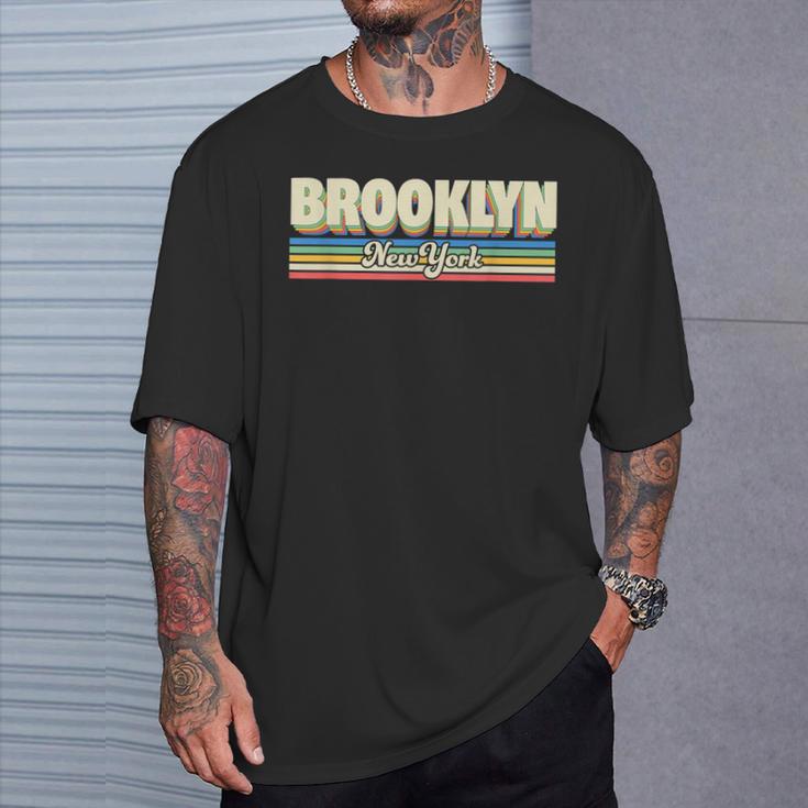 Retro Brooklyn New York City Nyc Vintage Ny T-Shirt Gifts for Him