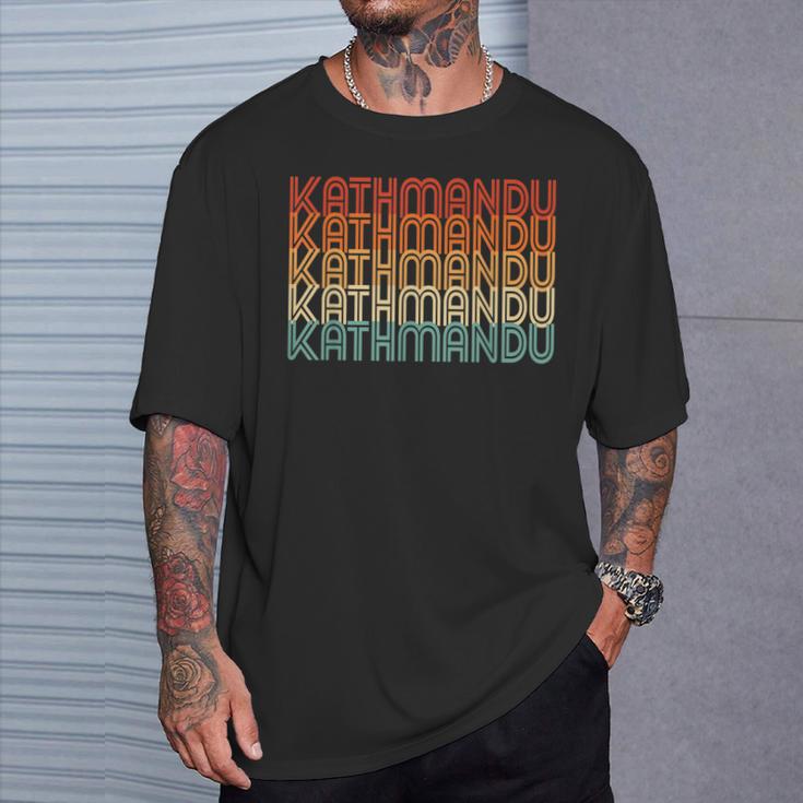 Retro Kathmandu T-Shirt Geschenke für Ihn