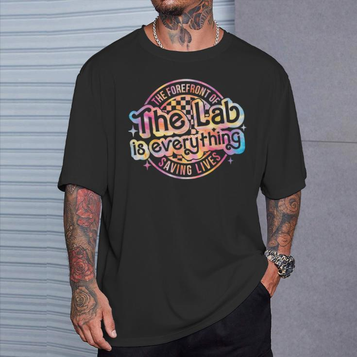 Retro The Lab Is Everything Lab Week 2024 Tie Dye T-Shirt Gifts for Him