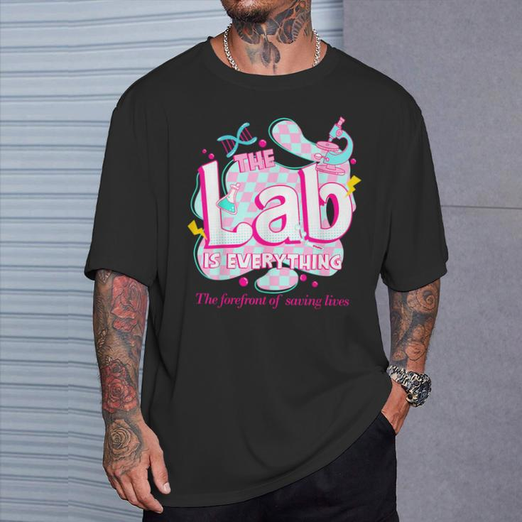 Retro Lab Week 2024 Medical Lab Tech Team Patient Care Tech T-Shirt Gifts for Him