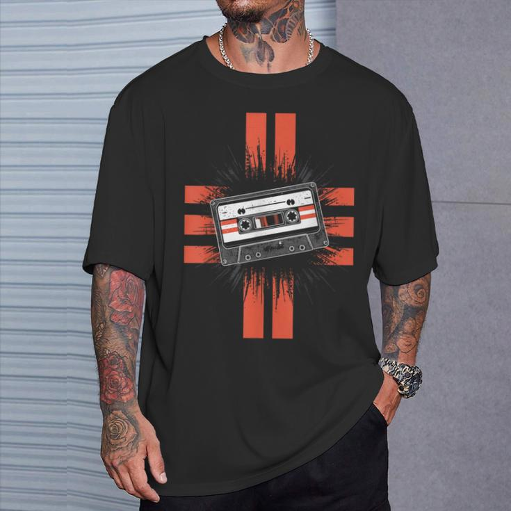 Retro Style Old School Tape Cassette Vintage Mixtape T-Shirt Gifts for Him