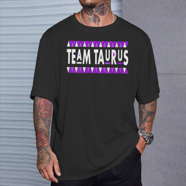 Retro Style Team Taurus Girl April Girl May Man Birthday T-Shirt Gifts for Him