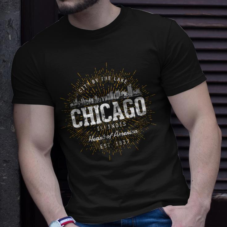 Retro Style Vintage Chicago T-Shirt Gifts for Him