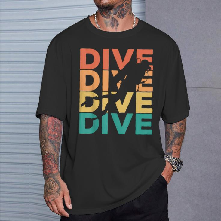 Retro Vintage Diving For Diver T-Shirt Geschenke für Ihn