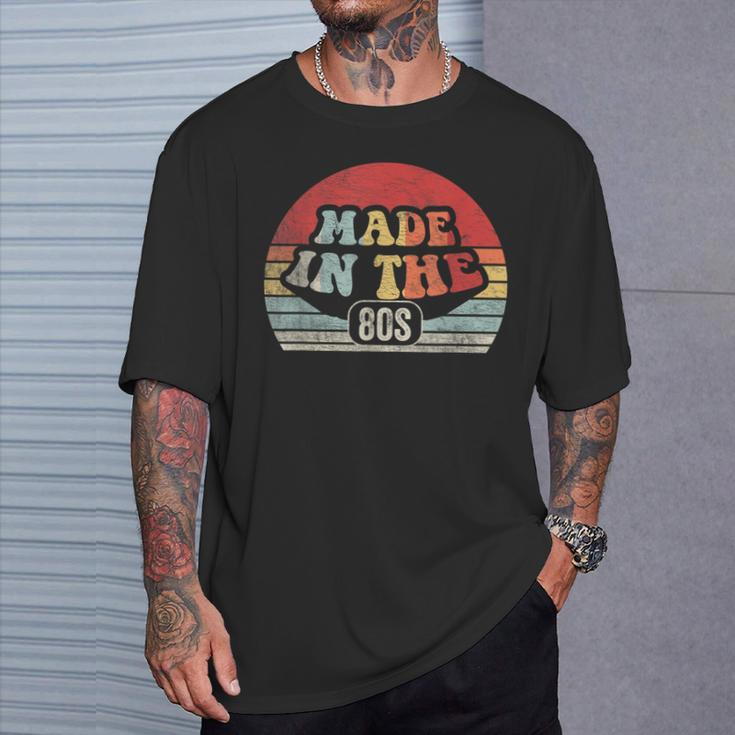 Retro Vintage Made In The 80'S 1980S Born Birthday Day T-Shirt Gifts for Him
