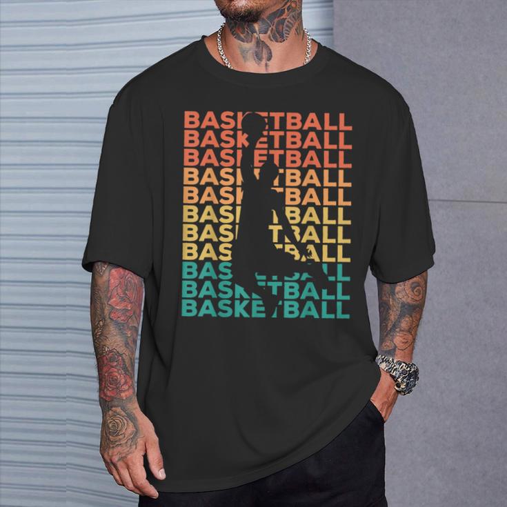 Retrointage Basketball For Basketball Players T-Shirt Geschenke für Ihn