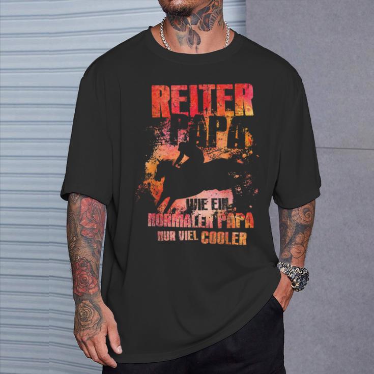 Rider Papa Nur Coolerater Pferde Reiter Reiter Father's Day T-Shirt Geschenke für Ihn