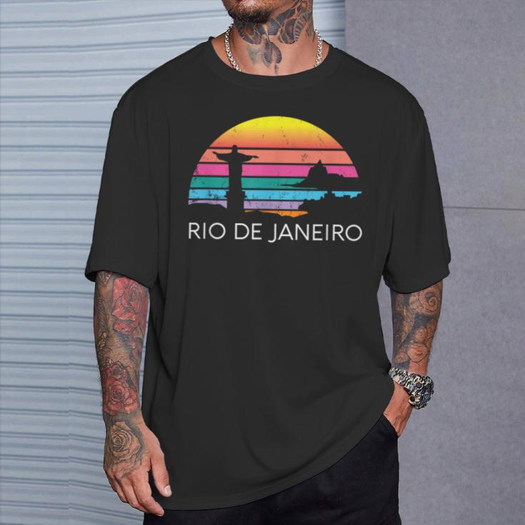 Rio De Janeiro Brazil Beach Surf Ocean Brazilian Island Bay T-Shirt Gifts for Him