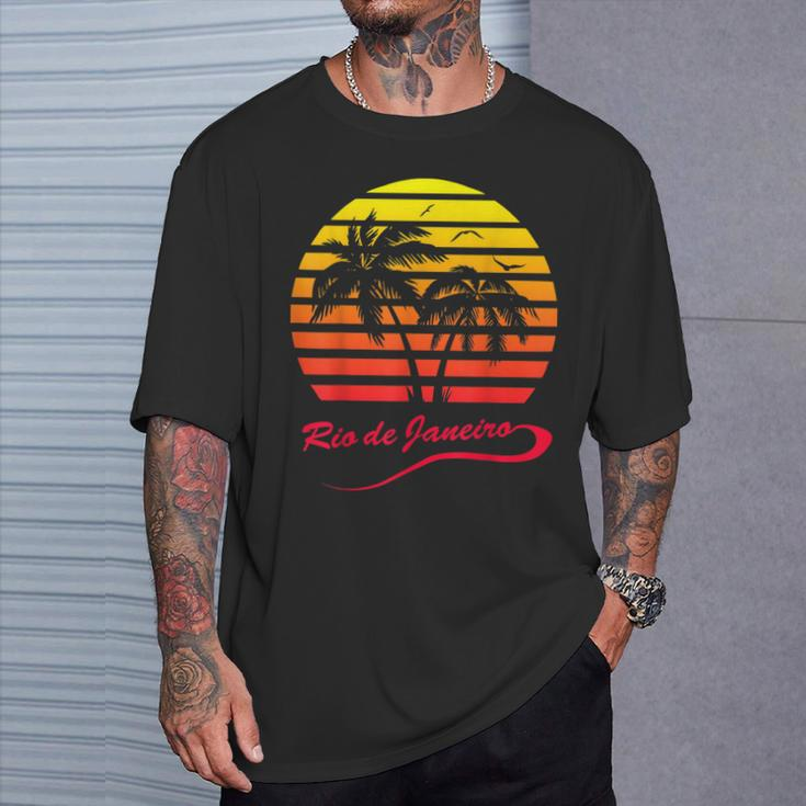 Rio De Janeiro Sunset T-Shirt Geschenke für Ihn