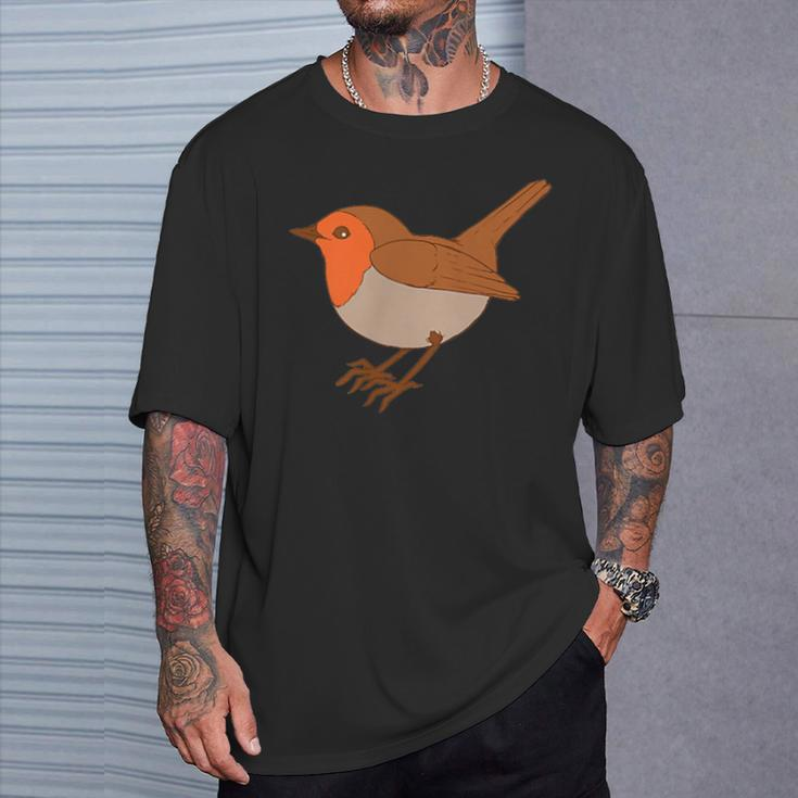 Robin Bird Robin Singbird Bird T-Shirt Geschenke für Ihn