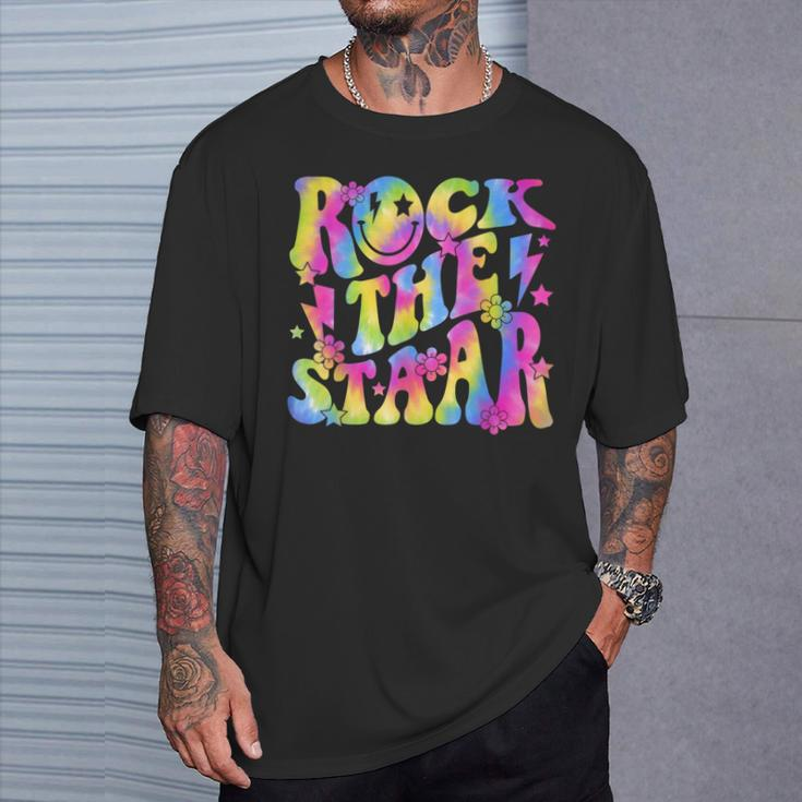 Rock The Staar Rock The Test Test Day Teachers Motivational T-Shirt Gifts for Him