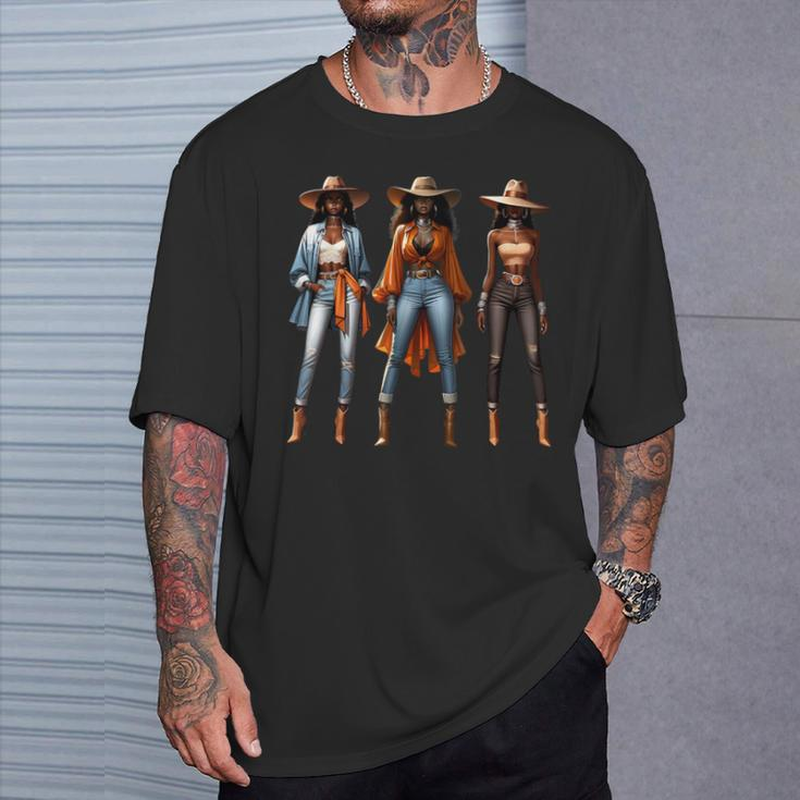 Rodeo Melanin Black History T-Shirt Gifts for Him